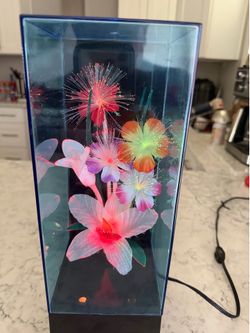 Vintage Fiber Optic Flowers Lamp Light Music Box Colorful YS-335M 1988 Yirng Shehng