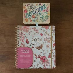 2026 Planner / Calendar + Cards & Envelope Box Set