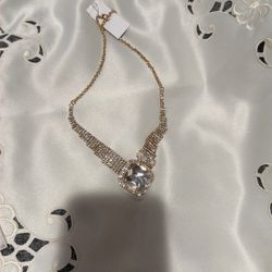  Golden Designer Stone Dazzling Necklace, $27 