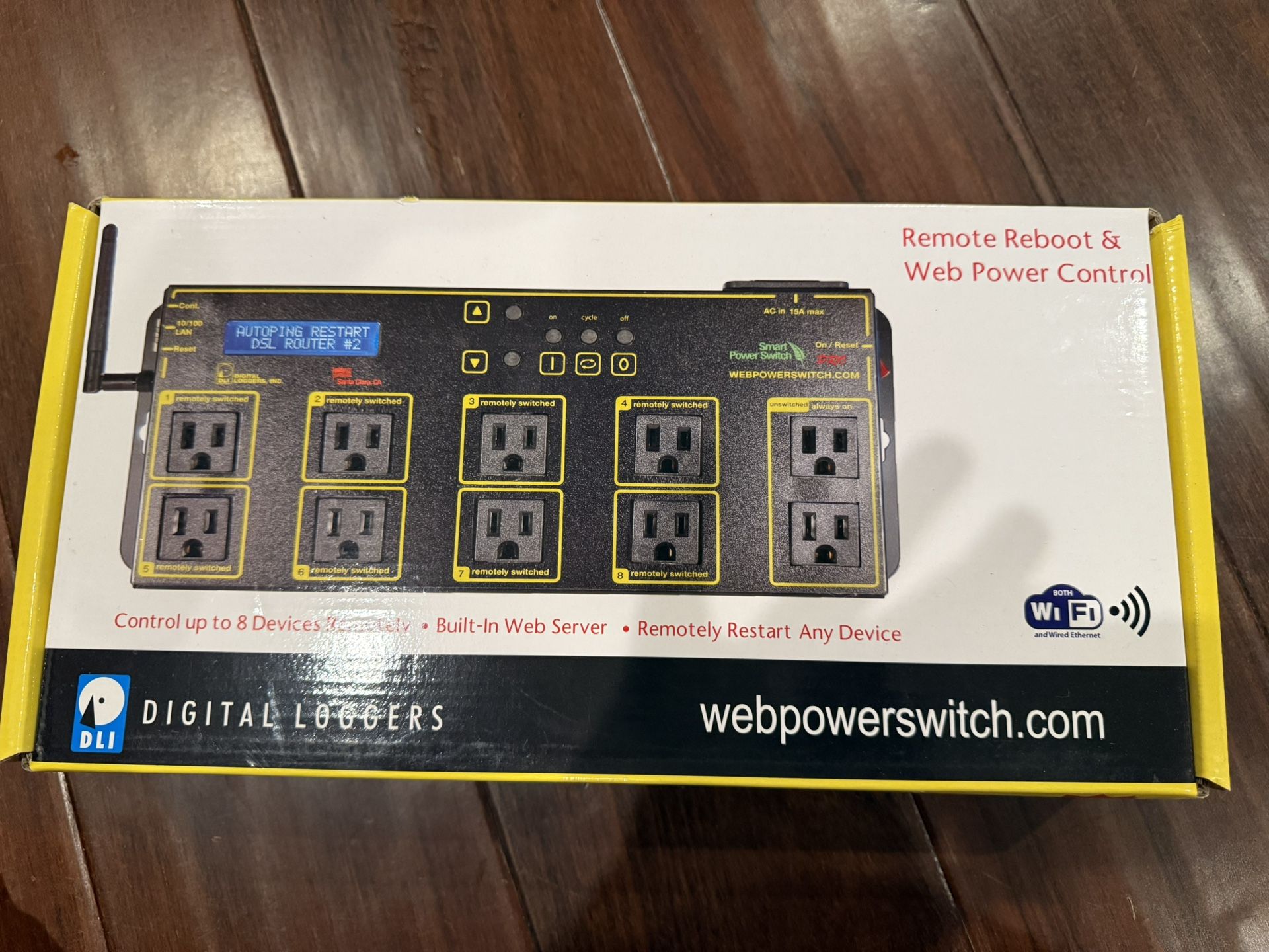Brand New Sealed DIGITAL LPC7-PRO WiFi Web Power Switch – 10 Outlets