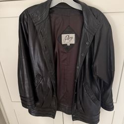 1980s Women’s Remy Size Small Black Leather Jacket