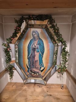 Our Lady of Guadalupe Octagonal Mirror Frame