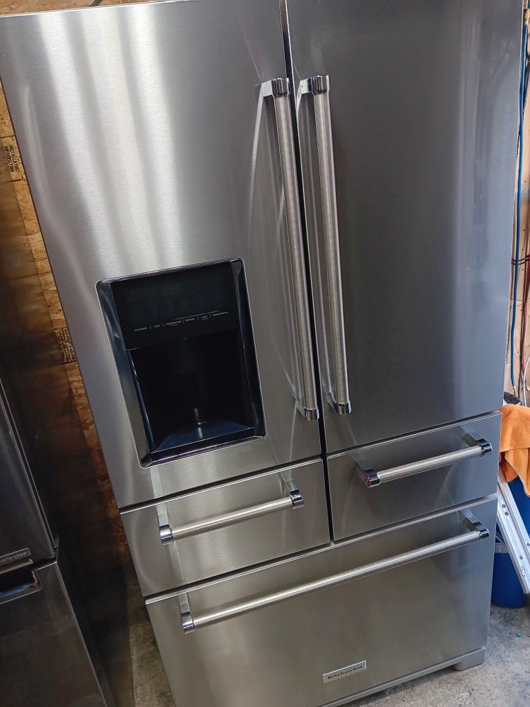 Kitchenaid 5 Door Refrigerator Stainless Steel Full Size