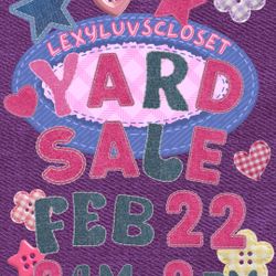 YARD SALE 2/22 8am-3pm 