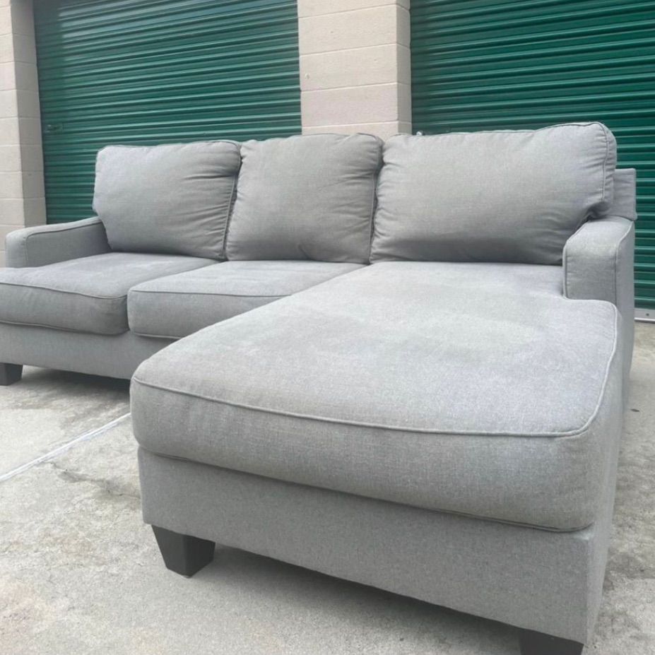 Modern Gray Ashley Sectional RAF Chaise Sofa