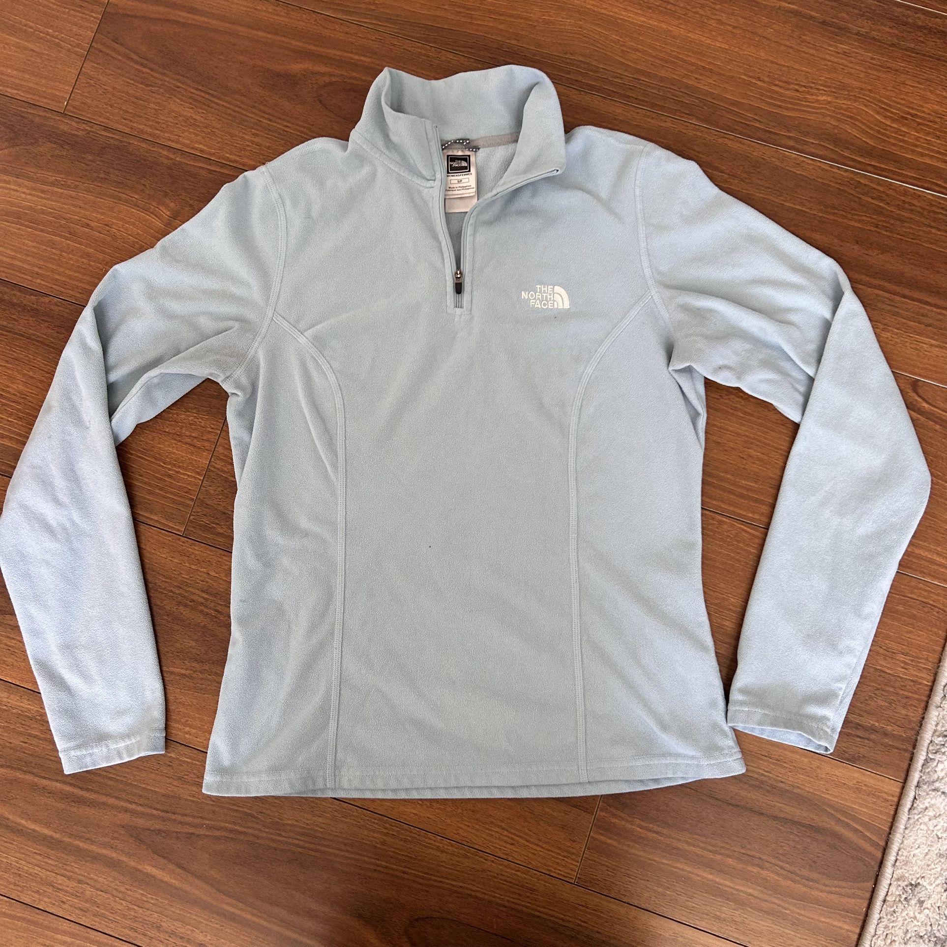 The North Face TKA 100 1/4 Zip Fleece Pullover Jacket Women’s Size Small Blue