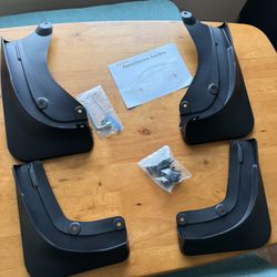 Tesla Model Y Juniper Mud Flaps for All-Weather - Splash Guards Front & Rear Set of 4 No drilling