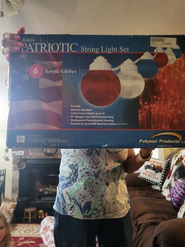 Patriotic Awning Camper Lights Just Reduce..
