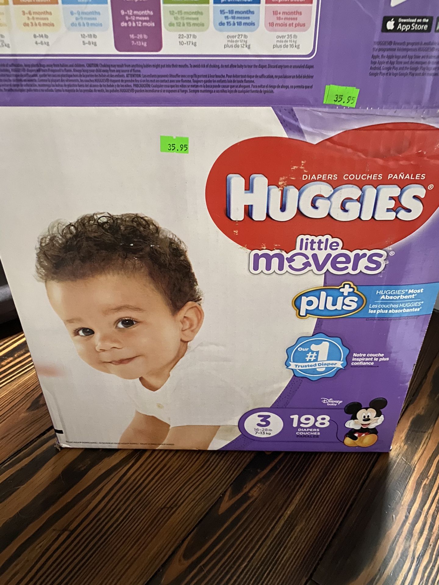 Huggies little movers size 3