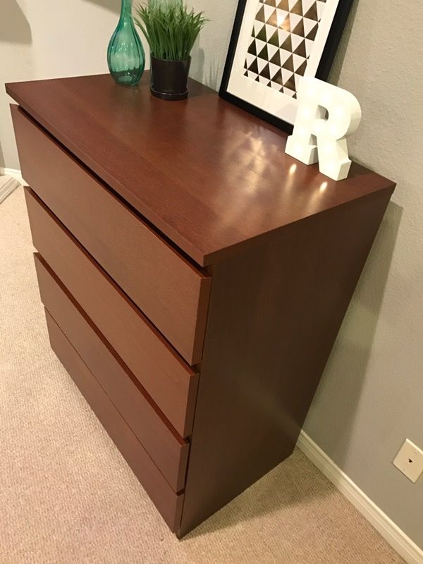 Ikea Malm 4 Drawer Dresser Brown Stained Ash Veneer For In Open In The Continue To Mobile Website