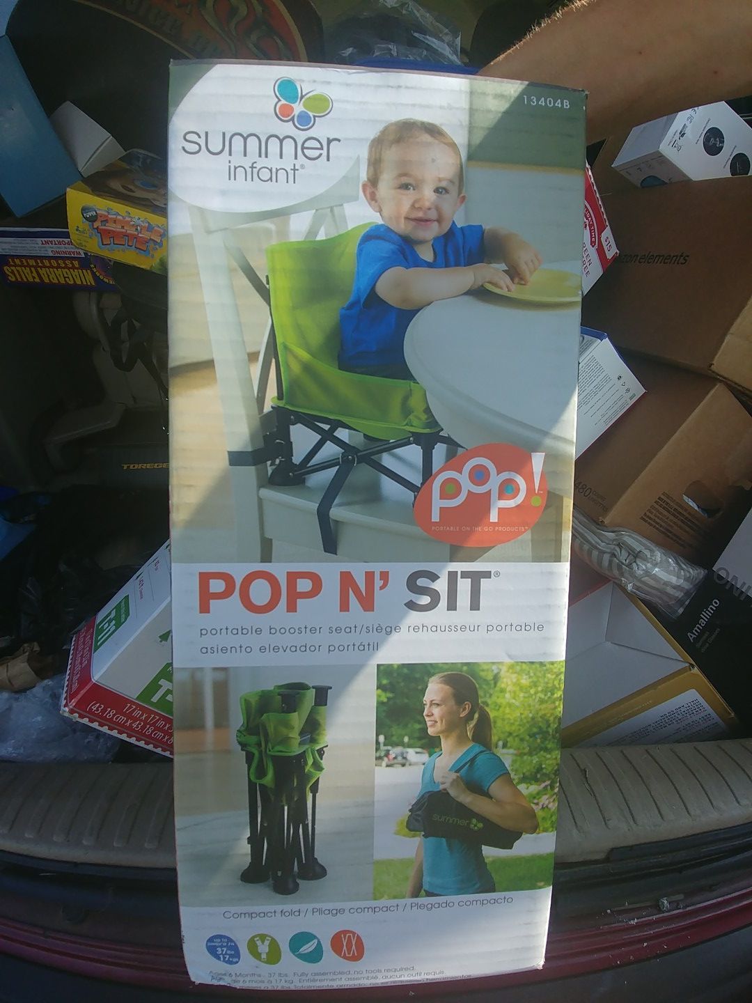 Pop n sit portable booster seat
