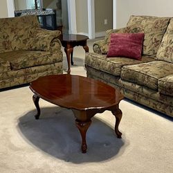 Living Room Set - Sofa, Loveseat, Coffee Table, End Tables & Bar Table