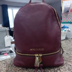 Michael Kors Rhea Leather Backpack