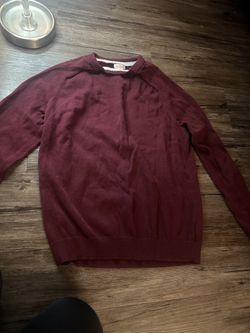 XL Size 14 Boys Burgundy Long Sleeve