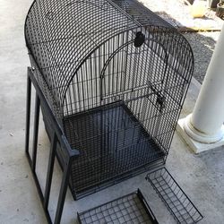 Extra Large Tall Black Metal Wire Bird Cage