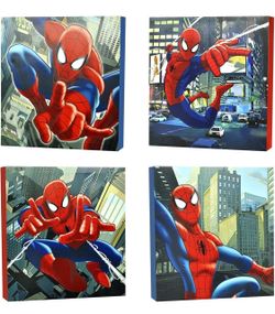 Marvel Spider-Man Canvas Wall Art (4-Piece) Spider Man