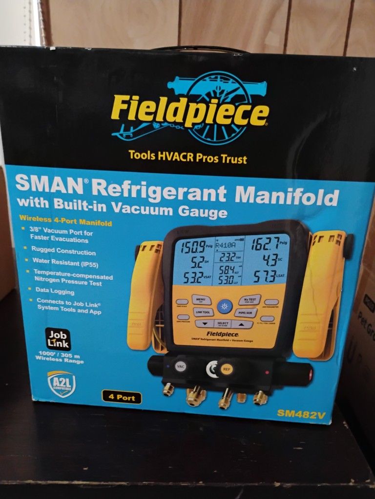 482V Fieldpiece Manifold Refrigerant Gauges