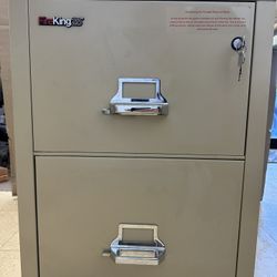 Fire King file cabinet