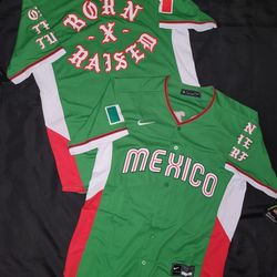 BORN X RAISED Mexico jerseys (S, M, L, XL, 2XL, 3XL)