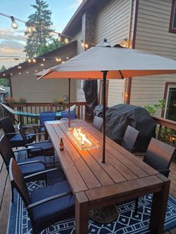 Custom made outdoor 8 person table (built on order)