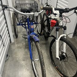 Tricycle Bike And Aluminum Bike Both For 100.00