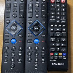 2 Spectrum Remote & 1 Samsung Remote