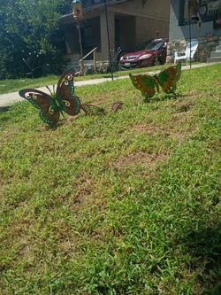 Metal butterflies