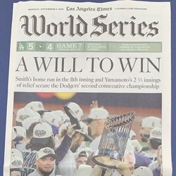 Dodgers World Series champions 2025 Los Angeles Times LA TIMES