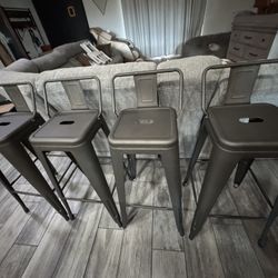 Bar Stools Set Of 4 (30 In) Indoor Outdoor 