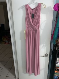 Pink maxi dress