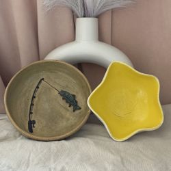 Set Of Two Handmade Ceramic Bowls 