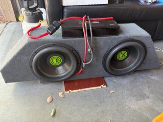 12 inch Gravity subs with amp and box