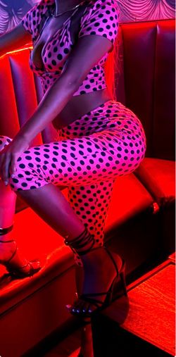 Pink Polka Dot Two-Piece Set