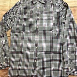 Gap Long Sleeve Plaid Shirt Size M