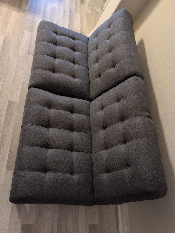 Gray Futon Couch/Bed