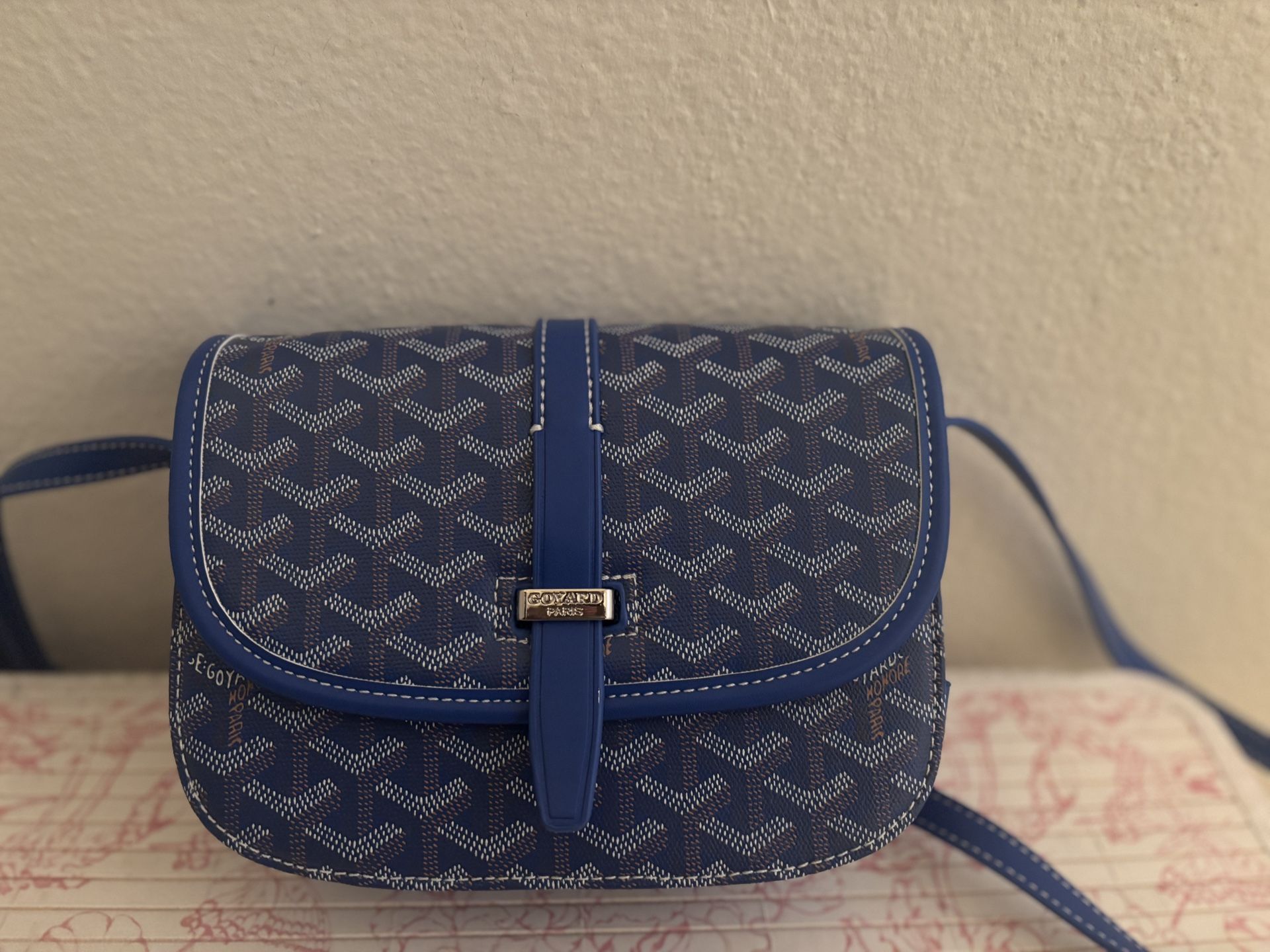 Goyard Blue Belvedere