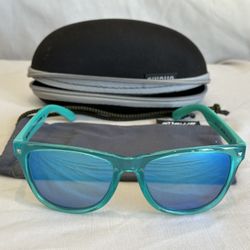 Peppers Spitfire Polarized Sunglasses, Aqua(Teal), 55 [] 17 135