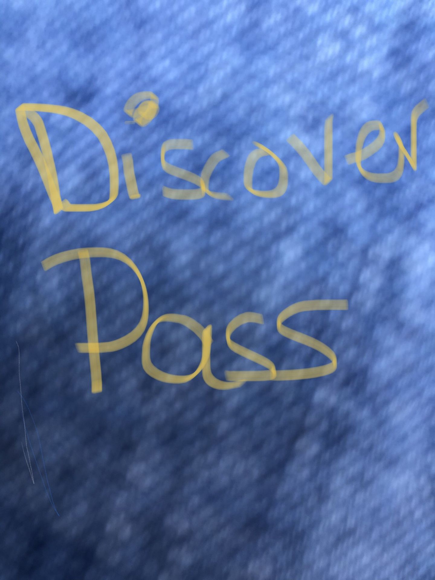 Discover pass