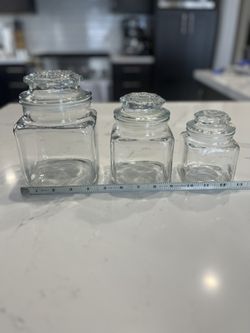 Vintage Anchor Hocking Apothecary Jars