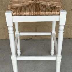 White Wooden Stool 