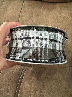 Black And White Plaid Ribbon