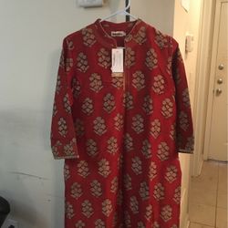 Indian Long Shirt With Slit With Full Lining 