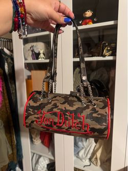 Viral Von Dutch Camo Purse