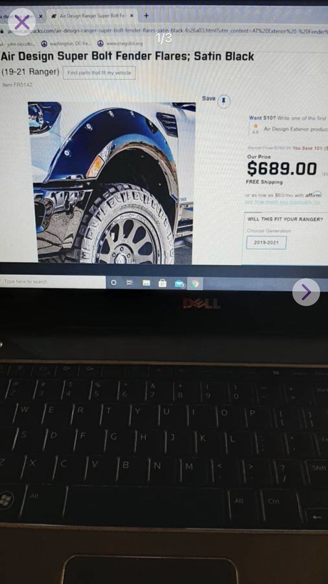 Ford Ranger 2019/21 Flare Kit