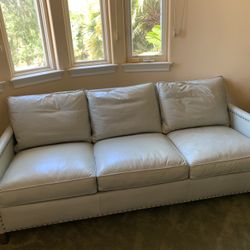 Leather Crate And Barrel Sofa