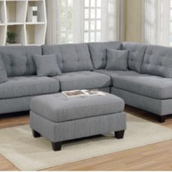 Sectional Sofa + Ottoman