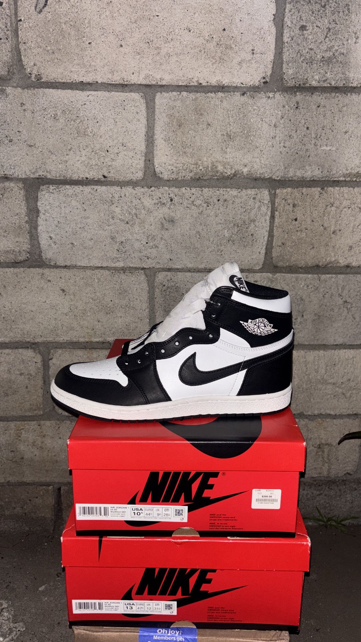 Jordan 1 Retro High ‘85 Black White (2023)