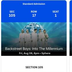 Backstreet Boys - FriAug 8- Sat Aug 10 