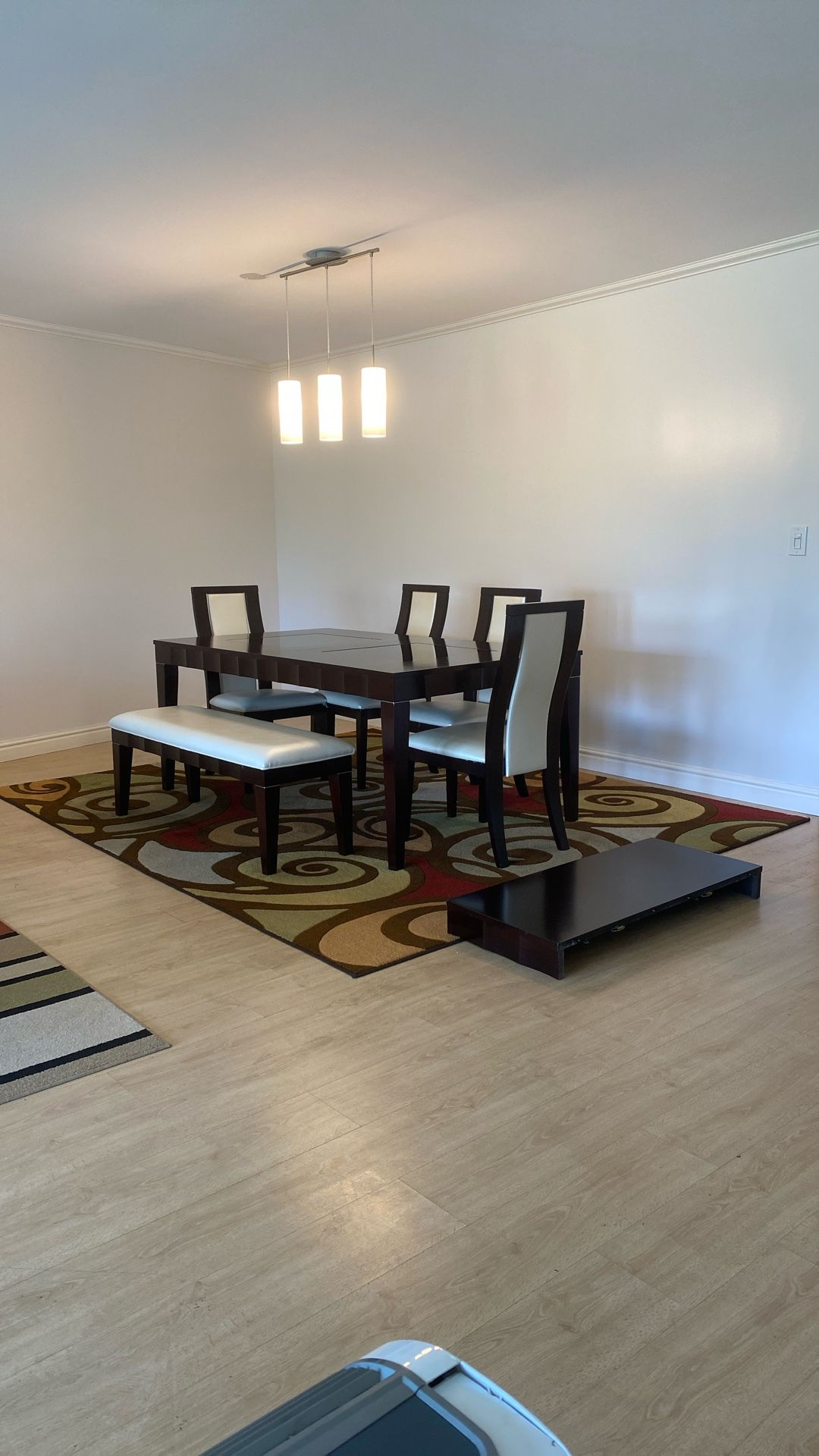 Beautiful Modern Dining Room Set With Buffet And Extra Leaf