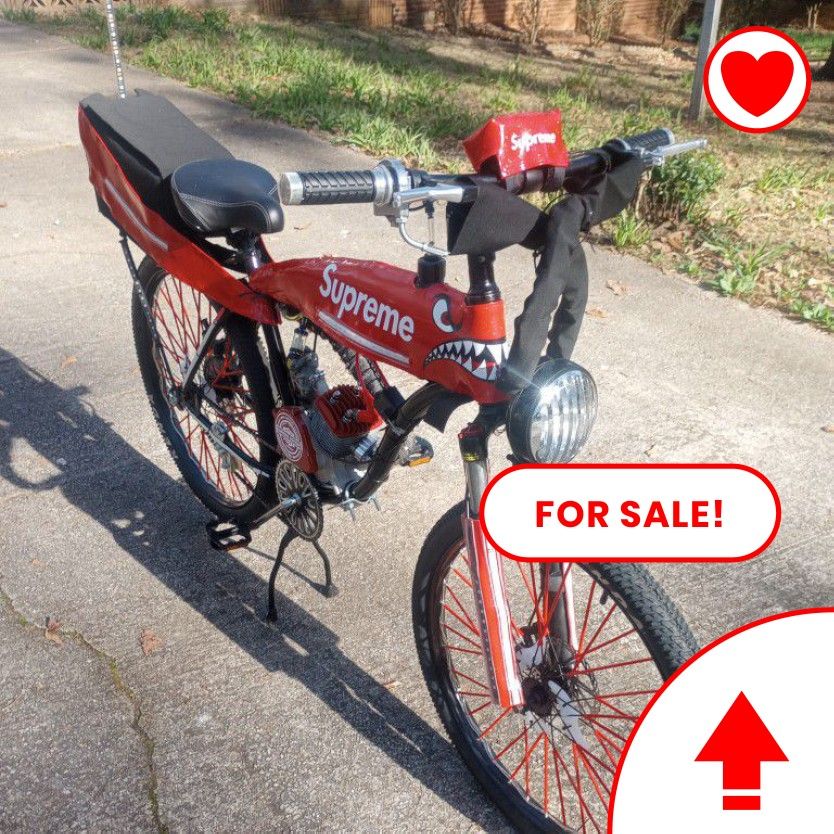 Custom Motorized Bicycle - Brand New Motor, Unique Features - Make an Offer!